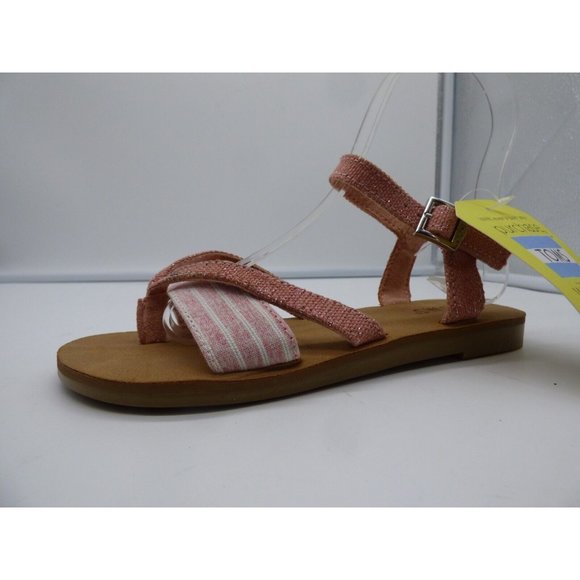TOMS Little Girl’s Lexy Sandals, Pink, Size 1